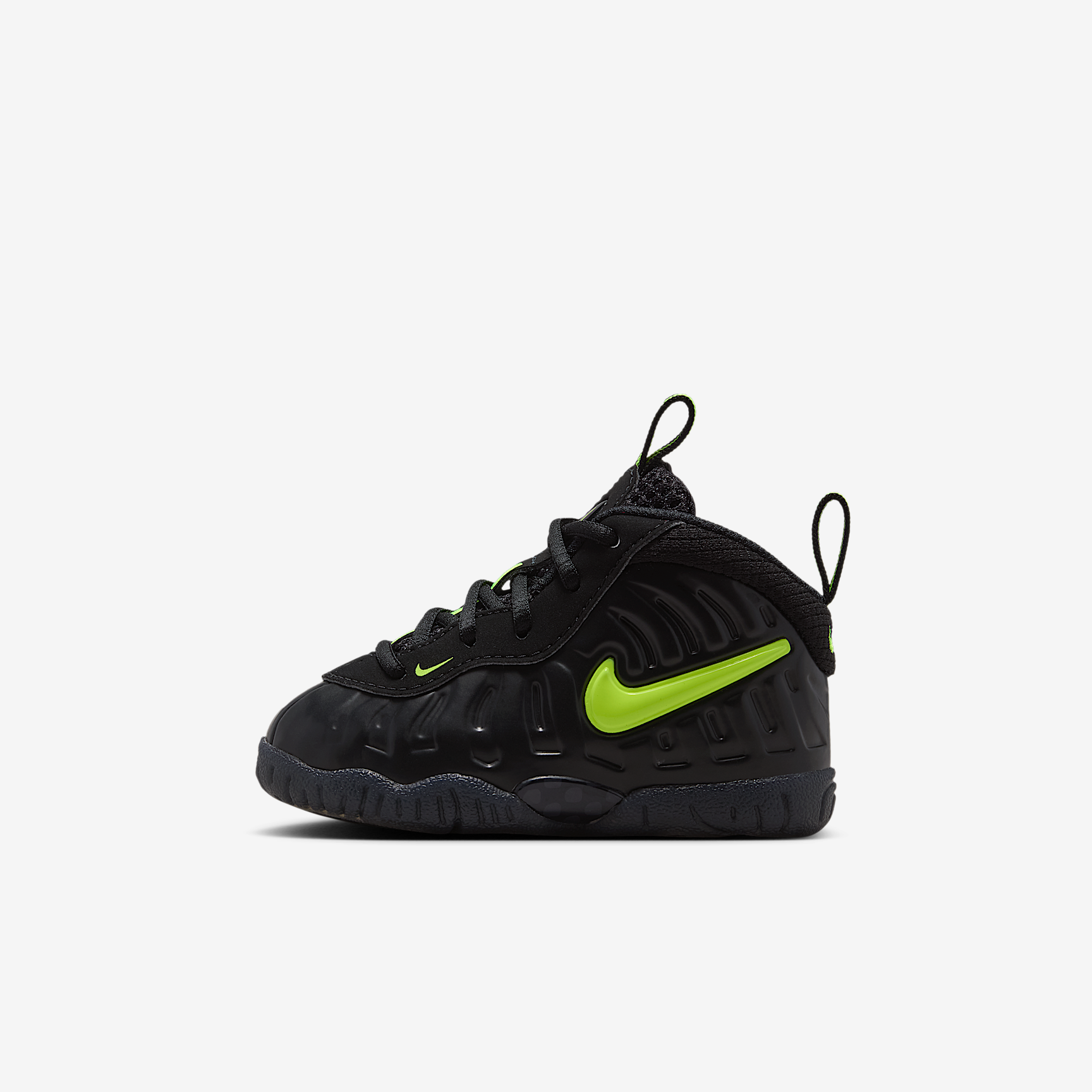 Nike Little Posite Pro Black Voltage Yellow IQ7231-001